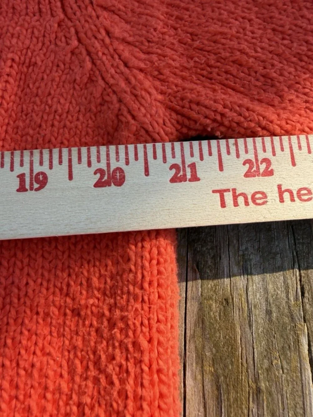 Vintage 80s Hunt Club orange oversized fisherman sweater Japan L preppy neon